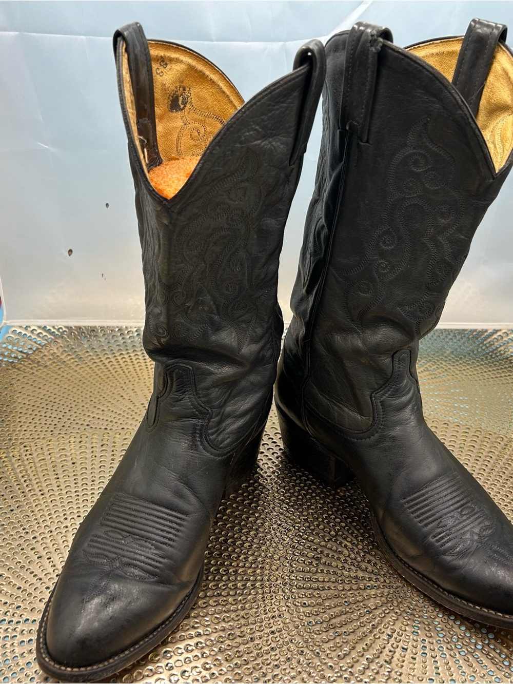 Tony Lama men 7.5 vintage Texas cowboy boots